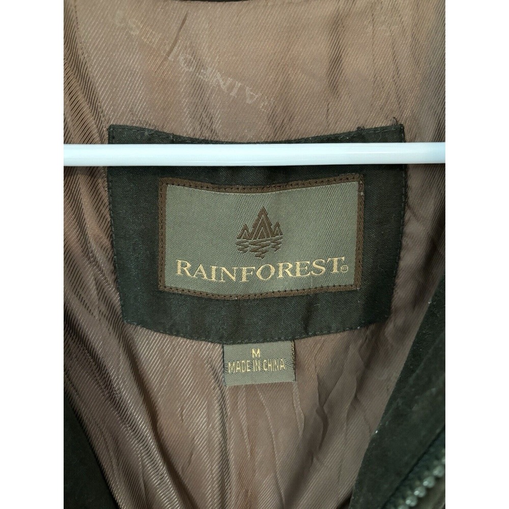 Rainforest Men's Quilted Microsuede Thermolite‎ Vest Hunter Green Med. Outerwear - Picture 4 of 11